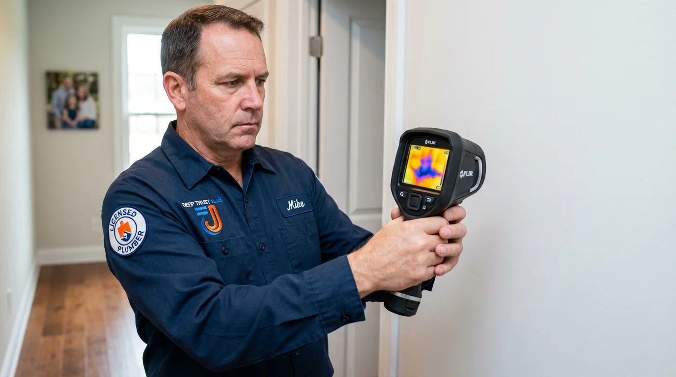 Thermal imaging leak detection by Johns Plumbing LLC in Dutch Harbor